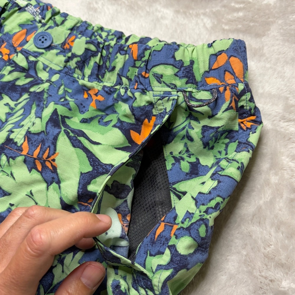 REI Co Op Amphib Shorts Womens M Green Floral Outdoor Hiking Beach Gorpcore - Picture 2 of 10
